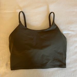 green sports bra/tank